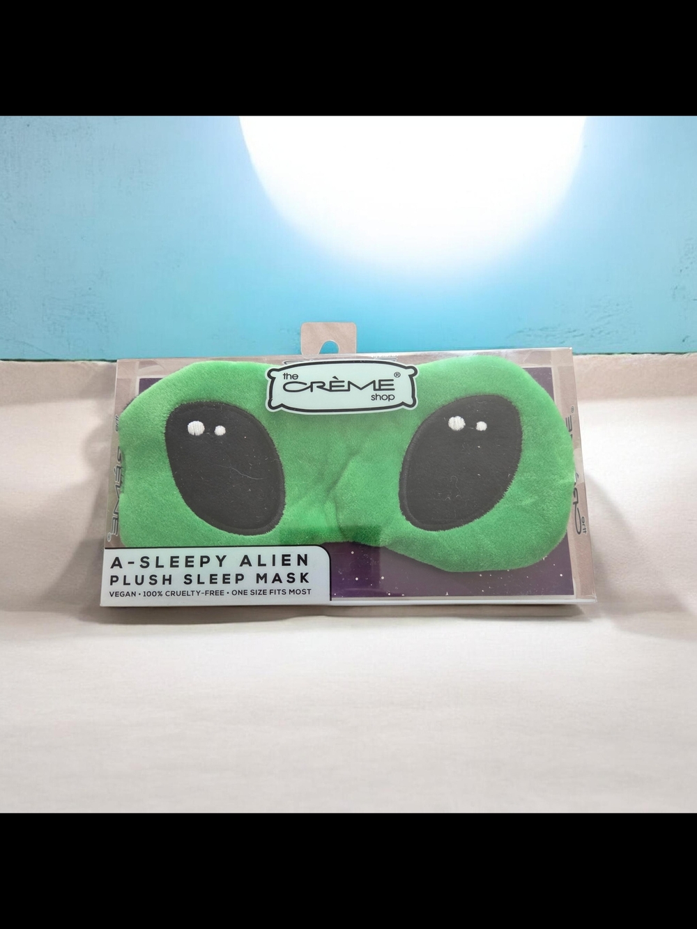 The Crème Shop Green 'A-Sleepy Alien' Plush Sleep Mask